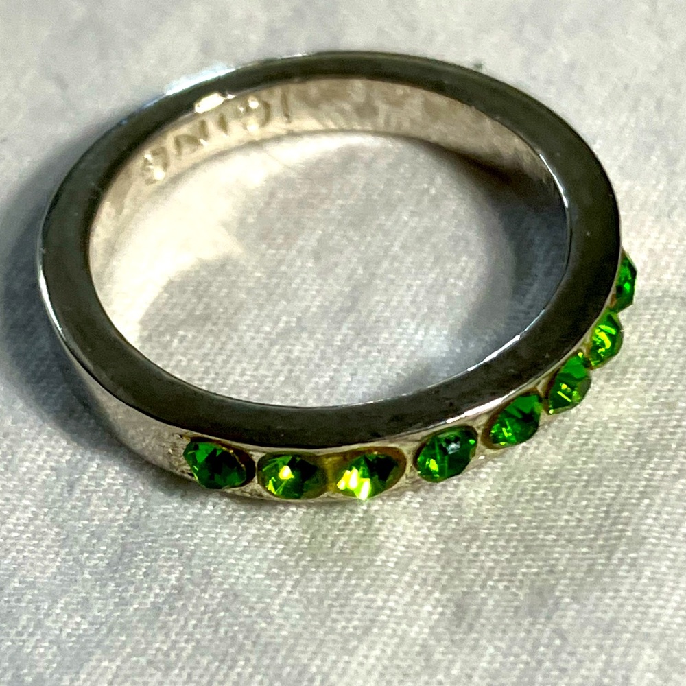 Icing Green Jewel Ring